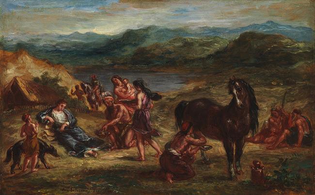 Eugene Delacroix Ovid among the Scythians